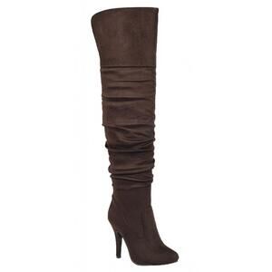 NEW SURELYMINE women's unmatchable pointy slouchy knee and thigh high boots in b